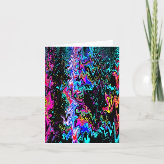 波状のサイケデリック瞬間...... カード (正面)
