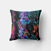 波状のサイケデリック瞬間...... クッション (裏面)