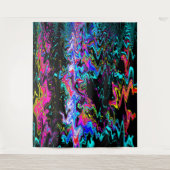 波状のサイケデリック瞬間...... タペストリー (正面)