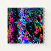 波状のサイケデリック瞬間...... ノートブック (裏面)