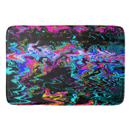 波状のサイケデリック瞬間...... バスマット