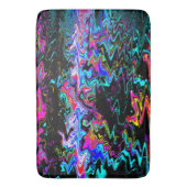 波状のサイケデリック瞬間...... バスマット (正面縦)