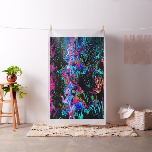 波状のサイケデリック瞬間...... ファブリック (インサイチュ)