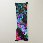 波状のサイケデリック瞬間...... ボディピロー (裏面 (縦))