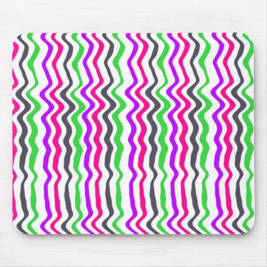 波状のストライプ2014年 マウスパッド (正面)