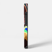 波状のフィエスタの色のパターン iPhoneケース (左側面)