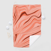 波状のミックスピーチ、サーモン、澄んサンゴ、ピンク ゴルフタオル (インサイチュ)