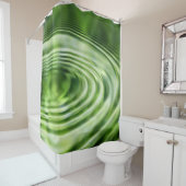 波状の同心円 シャワーカーテン (インサイチュ)