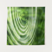 波状の同心円 タペストリー (正面(横))