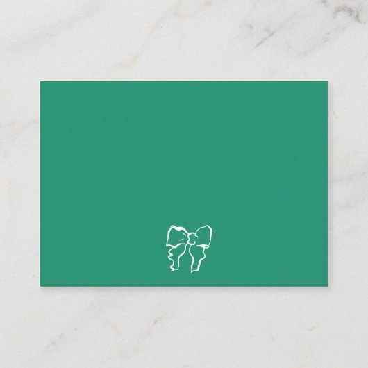 波状の手書き落書きスクライグル結婚RSVP エンクロージャーカード (裏面)