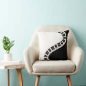 波状の曲がったピアノ鍵 クッション (椅子)