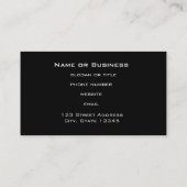 波状の曲がったピアノ鍵 名刺 (裏面)