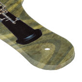 波状の緑のストライプのな背景のOboe カッティングボード (角)