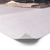 波状の線飾が付いた円光部の花瓶 ポスター (角)