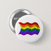 波状の自由の旗 缶バッジ (正面&裏面)