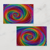 波状の虹のフラクタルの名刺 名刺 (正面/裏面)
