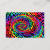 波状の虹のフラクタルの名刺 名刺 (裏面)