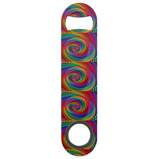 波状の虹の螺線形のフラクタルの速度の栓抜き スピード栓抜き (正面)