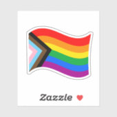 波状の進行プライドフラグ シール (シート)