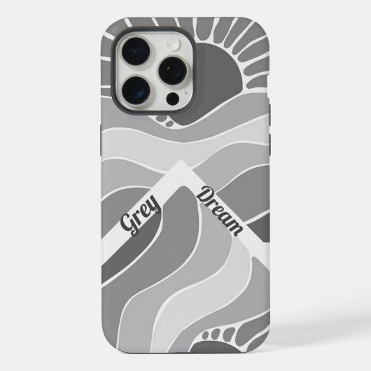 波状の陽光 iPhoneケース (裏面)
