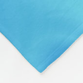 波状の青い抽象画 フリースブランケット (角)