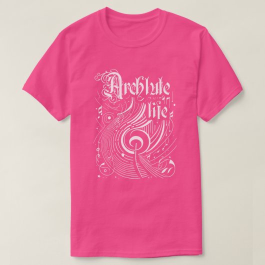 波状の音楽のアルキュート生活 Tシャツ (デザイン正面)