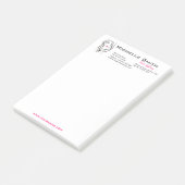 波状の髪型のブランディングアイコン ポストイット (アングル)