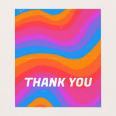 波状はっきりした虹の順序ありがとう割引Colorfu 名刺 (外部フラット)