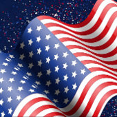 波状アメリカ国旗パターン プランナー手帳