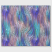 波状カラフルストライプ ラッピングペーパー (フラット)