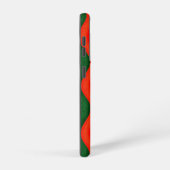 波状カラフル模様 SAMSUNG GALAXYケース (右側面)