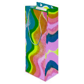 波状カラー ワインギフトバッグ (裏面アングル)