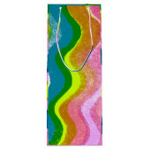 波状カラー ワインギフトバッグ (裏面)