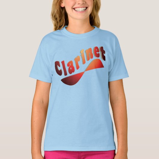 波状クラリネット Tシャツ (正面)