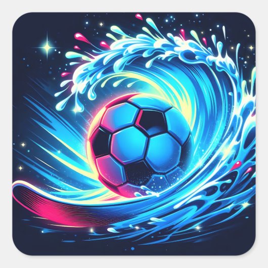 波状サッカー フューチャーオーシャン スクエアシール (正面)