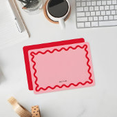 波状シンプル文具ノートカード ノートカード