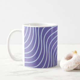 波状ストリップクラシックマグ コーヒーマグカップ