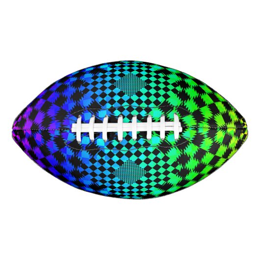 波状チェッカー アメリカンフットボール (正面)