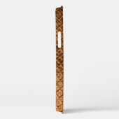 波状テクスチャの背景に青銅スネーク革 Case-Mate iPhoneケース (裏面 / 右)