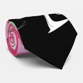 波状トリップ(幻覚体験)のような抽象芸術周波プライドフラグ ネクタイ (ロール)