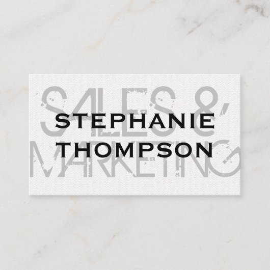 波状パタモダンーングランジを持つフォント 名刺 (正面)