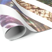波状パターンシミカラーシェル ラッピングペーパー (ロールコーナー)