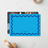 波状パーソナライズされた文具ノートフォトカード ノートカード (正面/裏面インサイチュ)