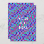 波状ファンキーネオン空白の 招待状 (正面/裏面)