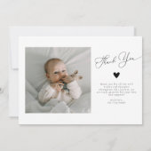 波状フレームの誕生発表写真 案内状 (裏面)