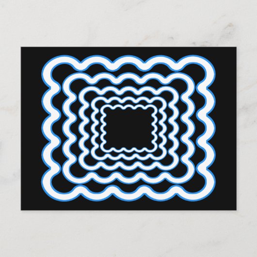 波状フレーム ポストカード (正面)