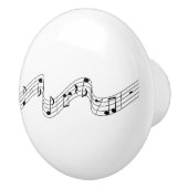 波状ラインの音符 セラミックノブ (右)