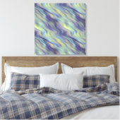 波状ラベンダーのテクスチャ キャンバスプリント (インサイチュ (寝室))