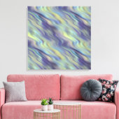 波状ラベンダーのテクスチャ キャンバスプリント (インサイチュ (リビング))