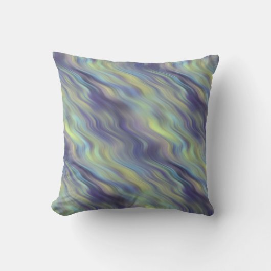 波状ラベンダーのテクスチャ クッション (正面)